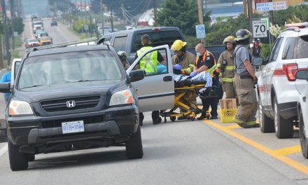 One injured in two-vehicle collision in Oliver
