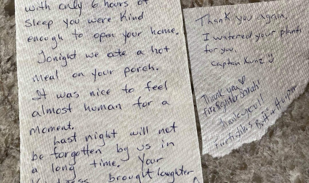 Osoyoos firefighters touched by homeowner’s generosity