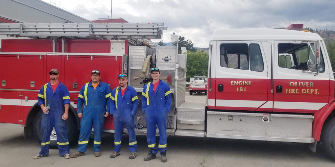 Oliver sends truck, crew to White Rock Lake fire
