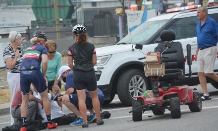 Mobility scooter, SUV collide