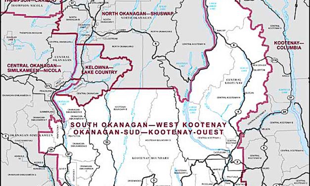 Five candidates for S. Okanagan-W. Kootenay with addition of Liberal Ken Robertson