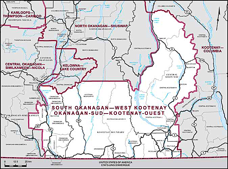Five candidates for S. Okanagan-W. Kootenay with addition of Liberal Ken Robertson
