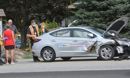 Collision injures at least one at Gallagher Lake