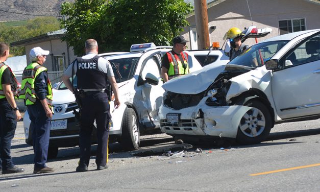 Injuries sustained in two-vehicle collision
