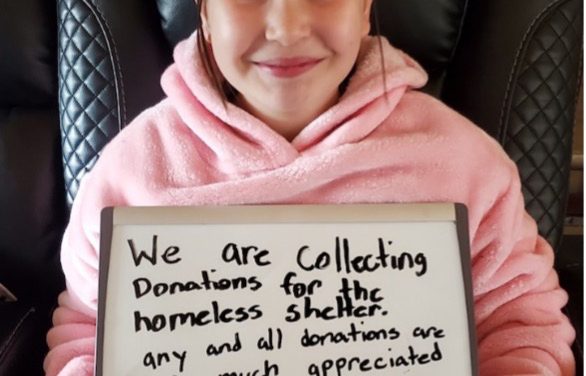 Oliver student gives comfort to homeless