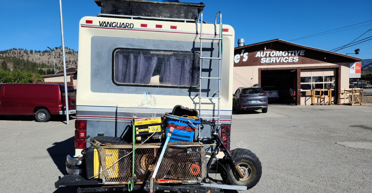 Uninsured motorhome fails to stop for police
