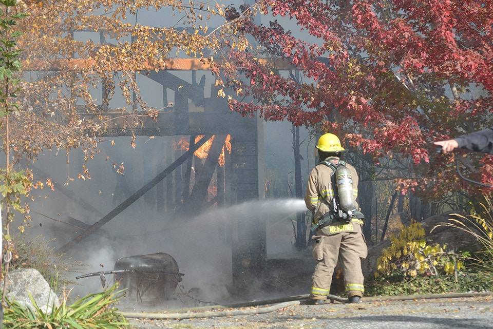 Fire causes significant damage to house