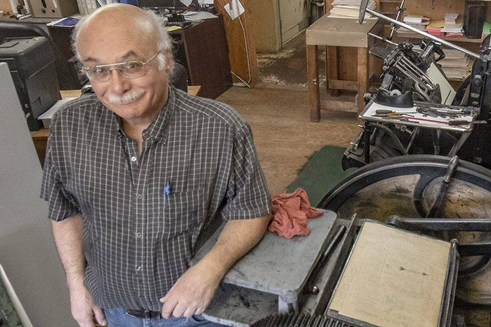 Printing machines dormant but Rob’s memory is not