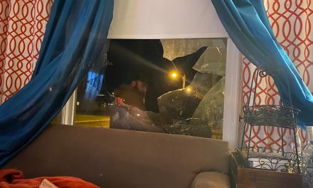 Vandalism causes smashed window, injured leg for local