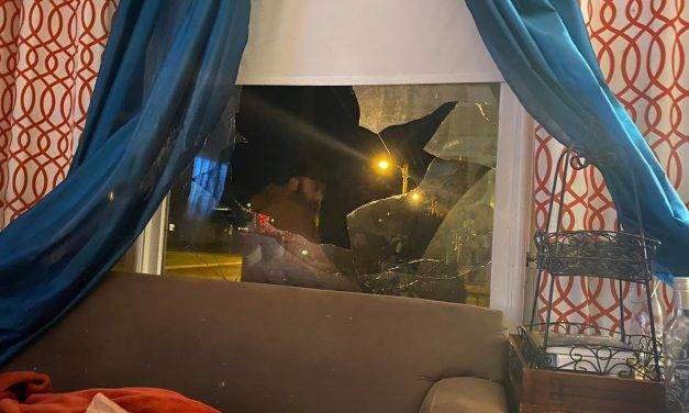 Vandalism causes smashed window, injured leg for local