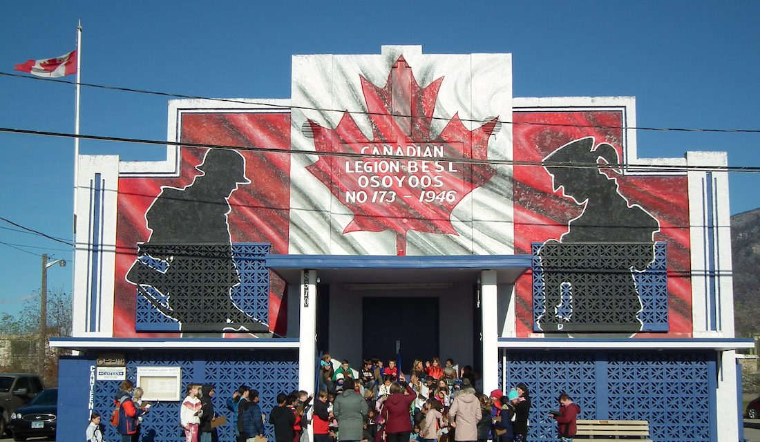 Students hit the streets for a Remembrance Day lesson