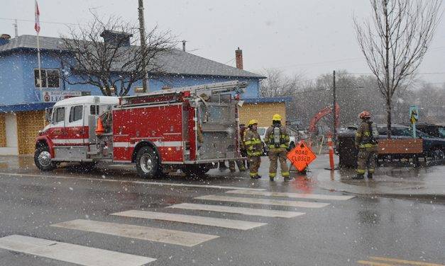 Oliver street corner evacuated due to gas leak