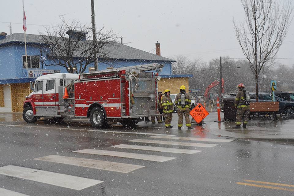 Oliver street corner evacuated due to gas leak