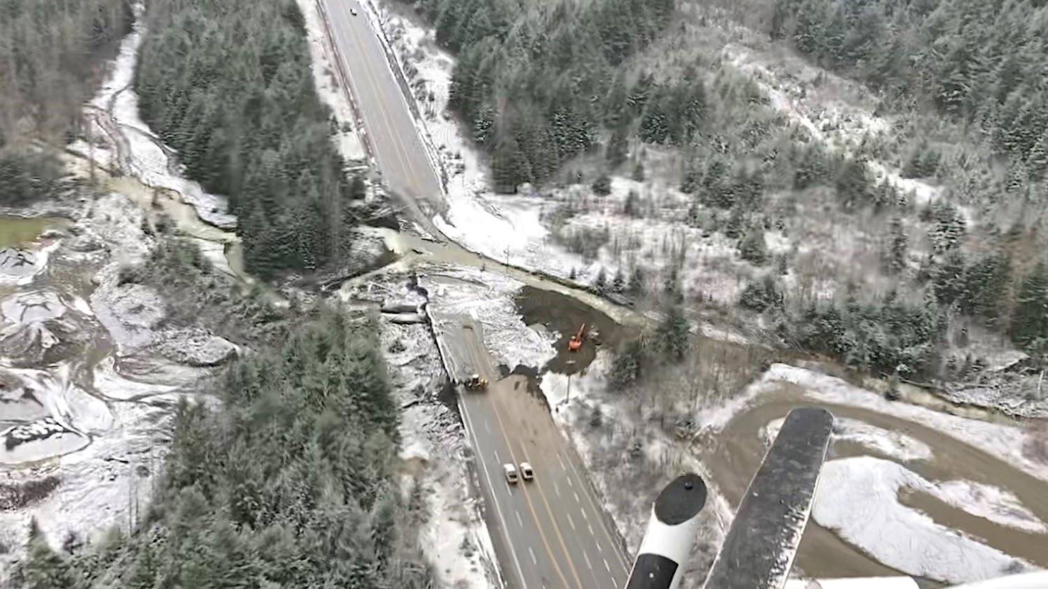 Hwy 3 between Hope Slide and Sunshine Valley.