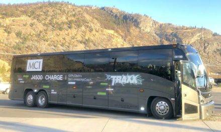 TRAXX e-bus makes District Wine Village appearance