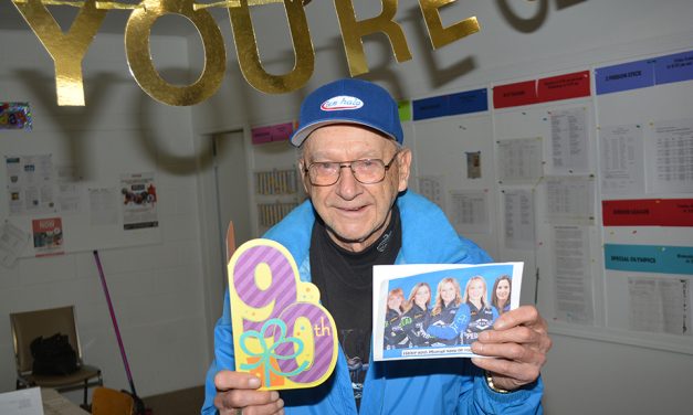 Oliver curler still throwing rocks at 90