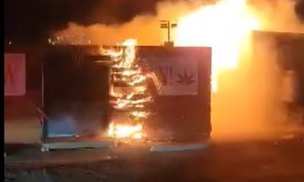 Cannabis shop damaged in suspicious fire