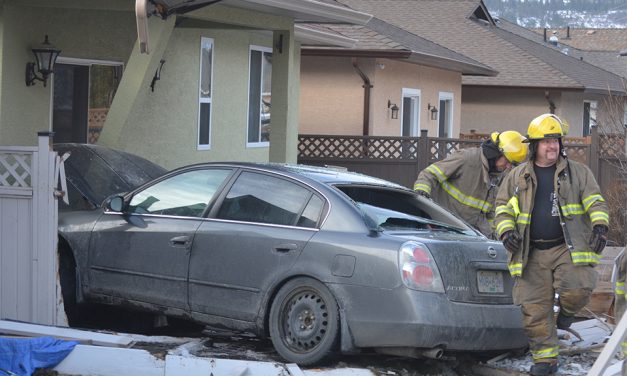 Driver ticketed for crash into home