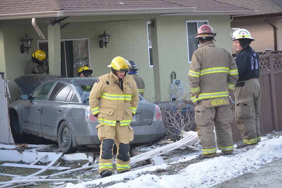 Car crashes into house