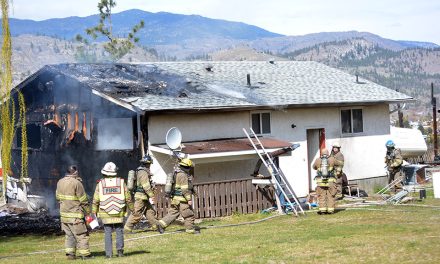 Fire destroys part of Oliver home
