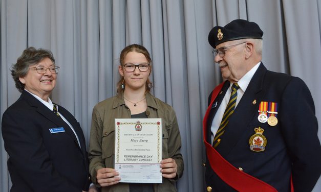 Oliver student’s poem chosen best in province