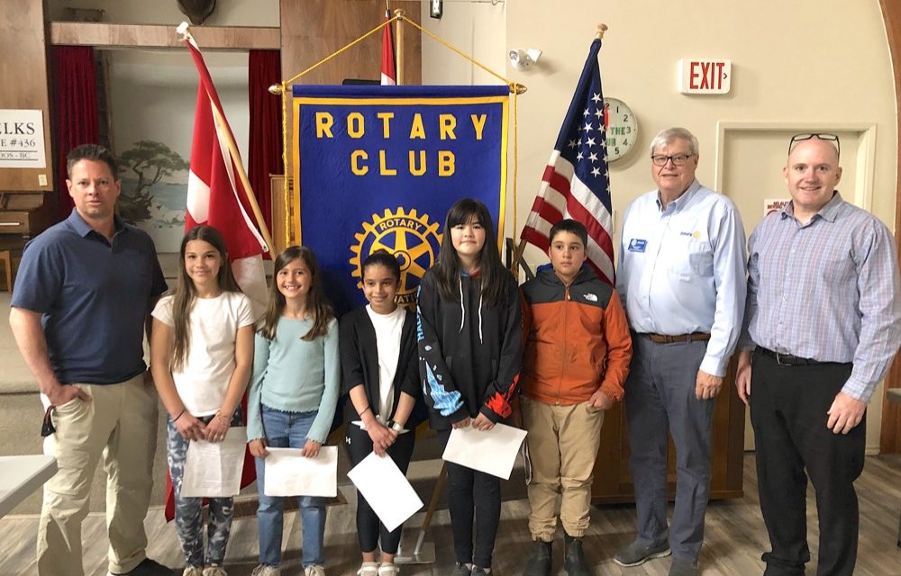 OES students impress Rotary with garden pitch