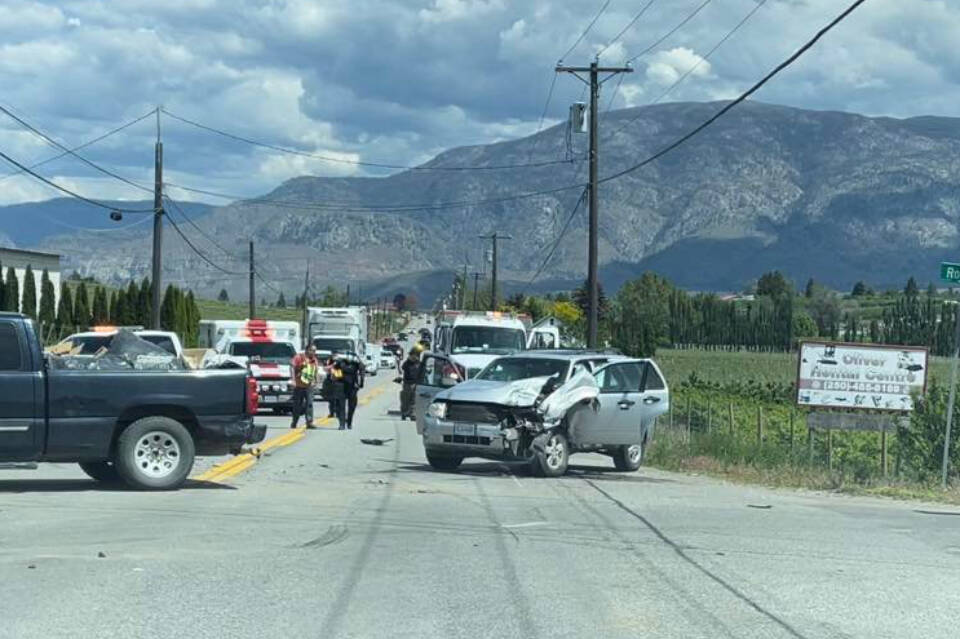 Two-vehicle collision causes minor injuries