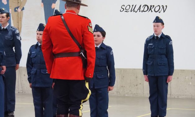 The 232 Bighorn Air Cadets hold annual review