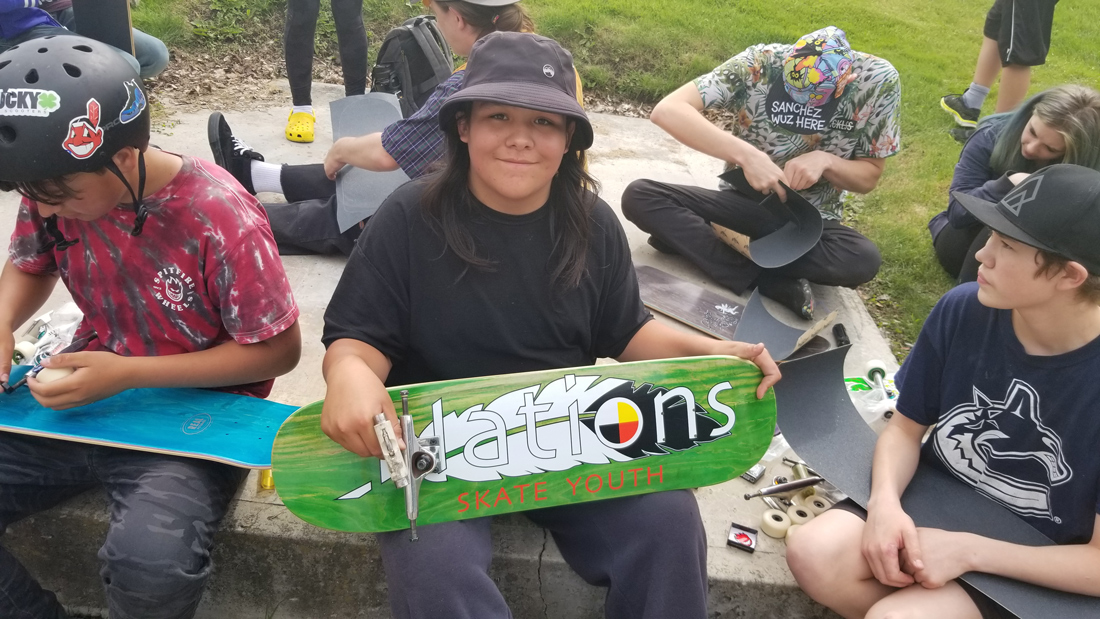 Fifty skateboards handed out to youth at park