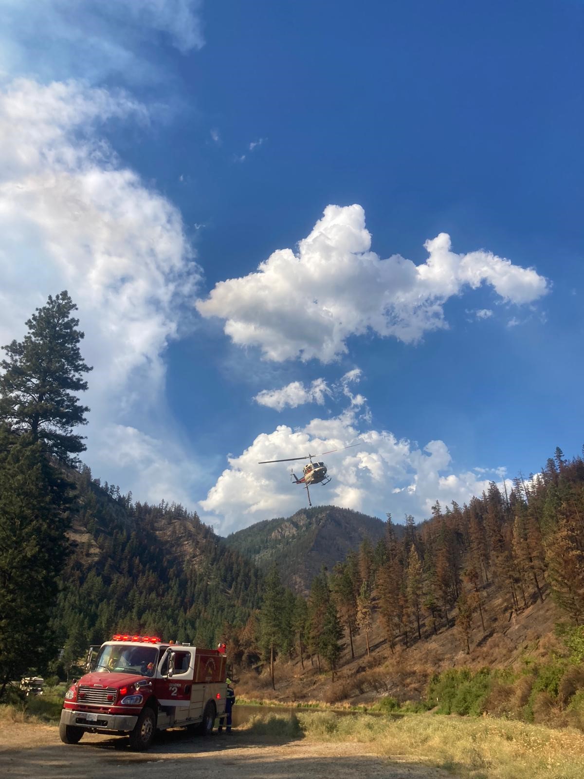 Keremeos Creek wildfire, Aug. 16