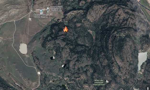 UPDATED: No longer active… Lightning sparks new fire in White Lake Grasslands area