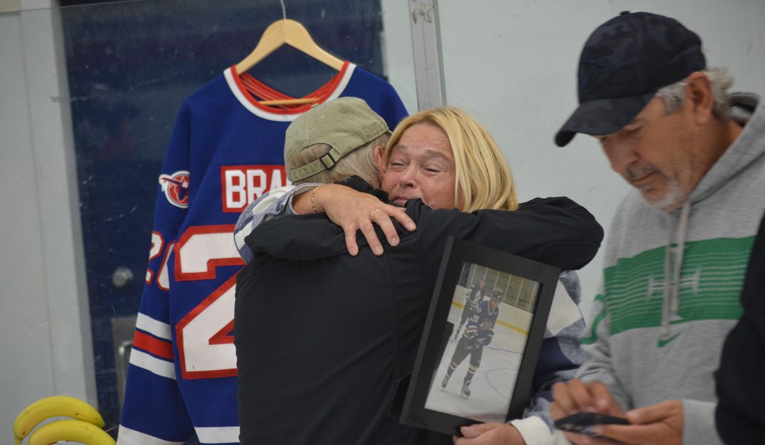 Old Timers honour hockey legend at Oliver arena
