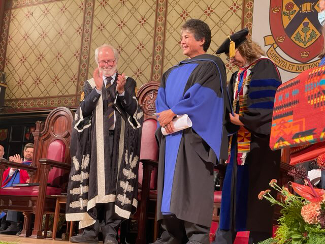 OIB chief receives doctorate, visits Oka site