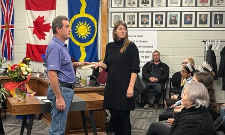 Town of Oliver’s new council takes oath of office