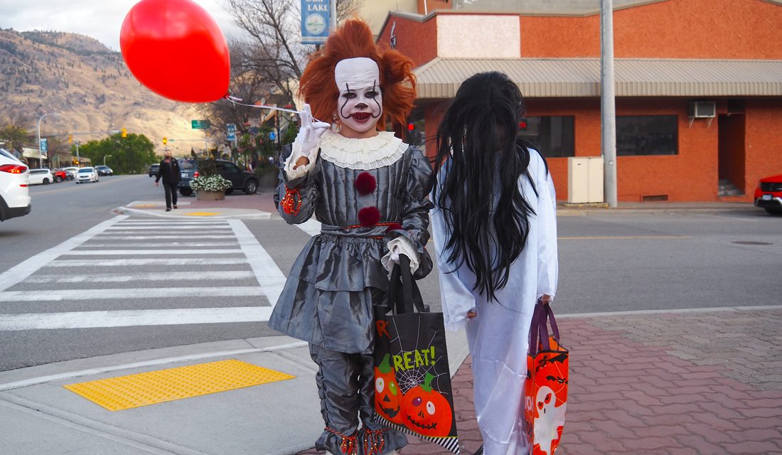 Costumed kids enjoy Trick or Treat Main Street