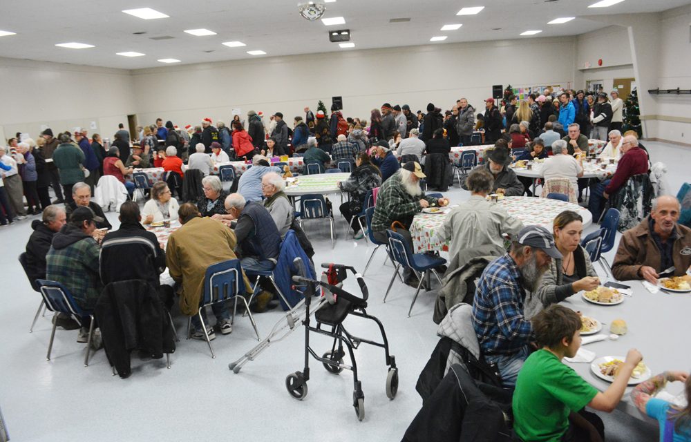Christmas dinner feeds more than 200