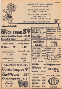 Oliver Chronicle Food 1975