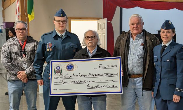 Air cadets soaring with hefty Kiwanis donation