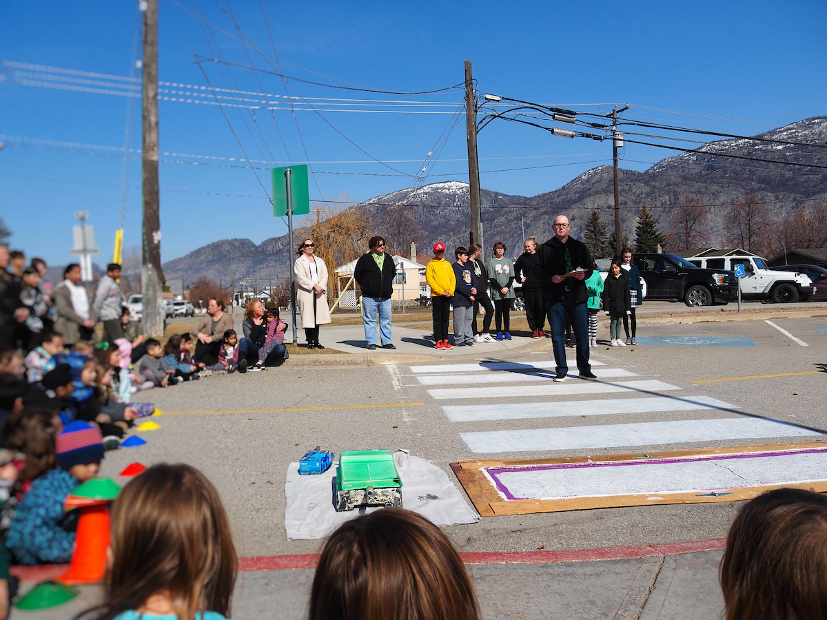 Osoyoos Elementary School crosswalk