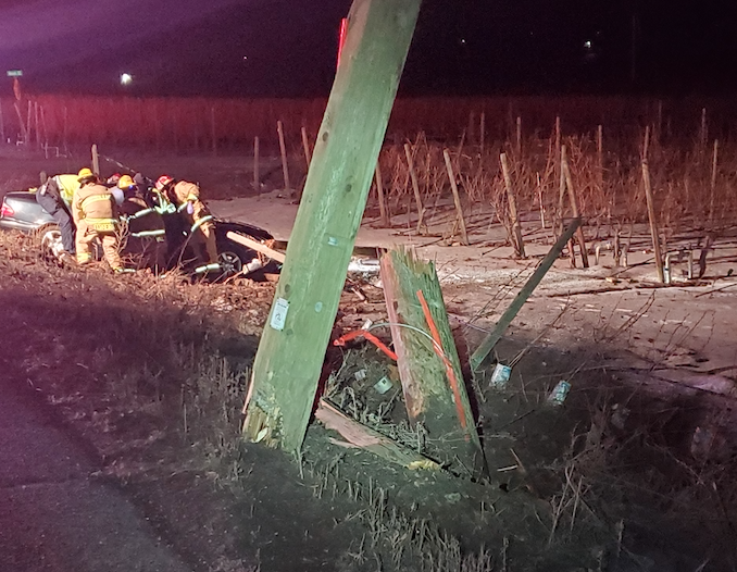 Mercedes crash causes serious injuries