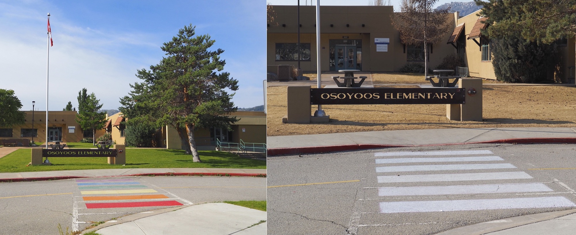 Osoyoos Elementary School cross walk