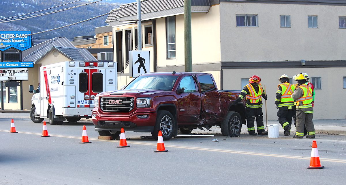 Car accident in Osoyoos on March 7
