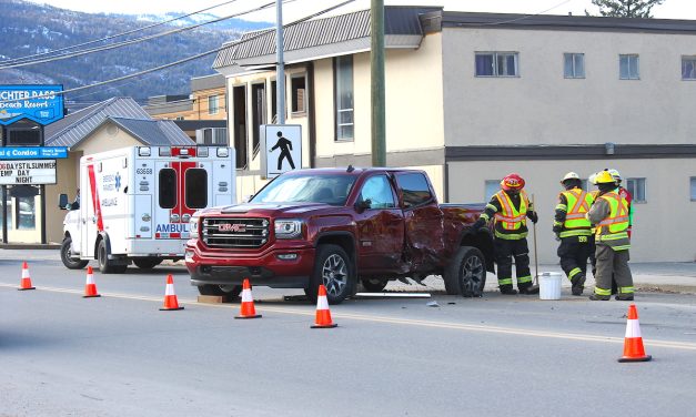 Car accident in Osoyoos on March 7