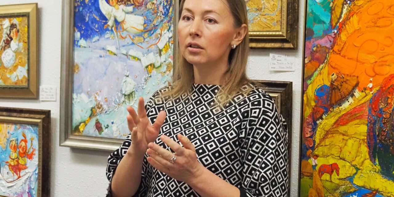Ukrainian artist Oksana Zbrutska spreads her wings