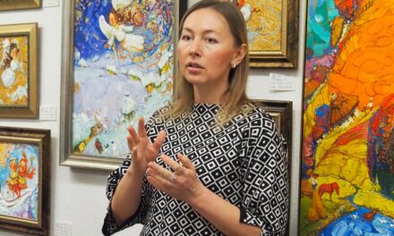 Ukrainian artist Oksana Zbrutska spreads her wings
