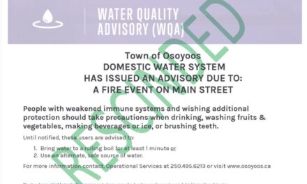 Domestic water boil notice for Osoyoos rescinded