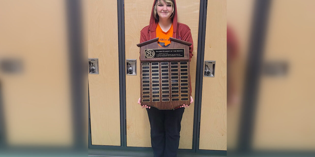 Oliver Rotary Club ‘Student of the Month’