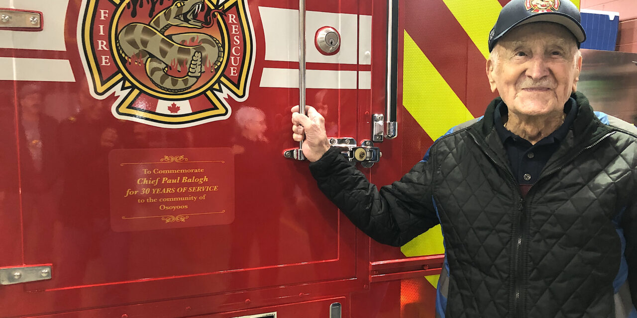 Osoyoos Fire Rescue honours decades of service