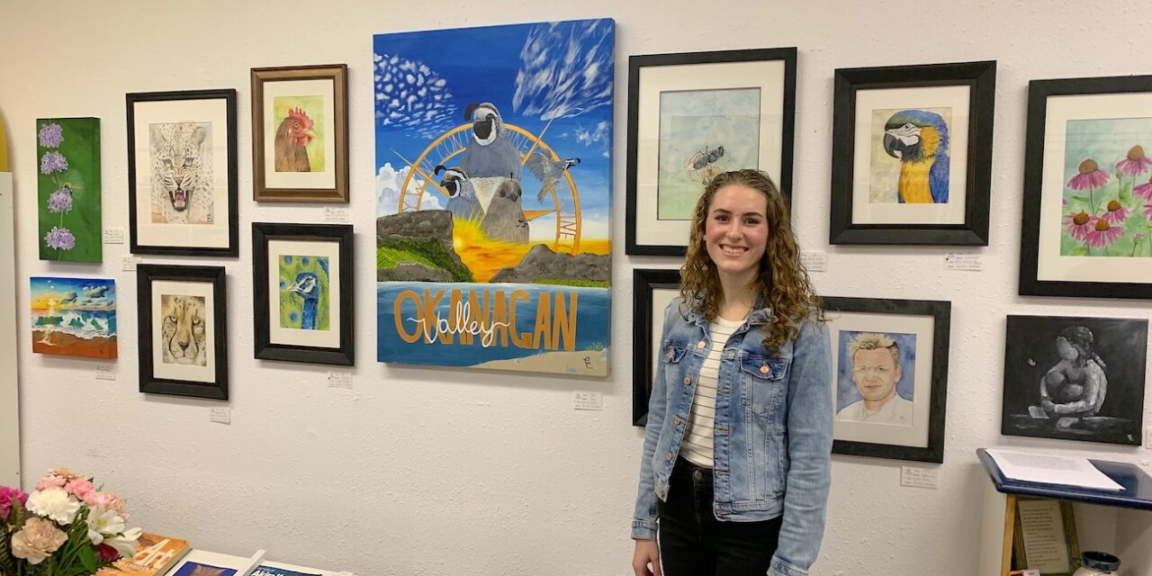 Young watercolour artist excited over first showing at Wayside