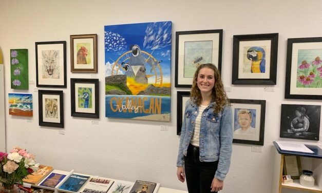 Young watercolour artist excited over first showing at Wayside